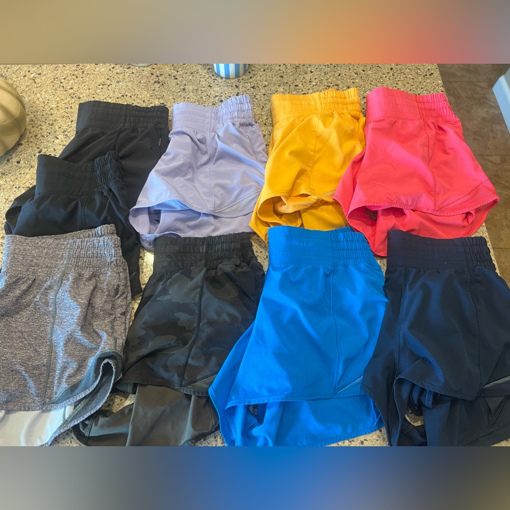 Lululemon hotty hot hi rise 2.5” shorts $30 each  - WILL SELL AS SEPARATES